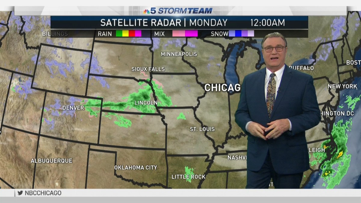 Monday Evening Weather Forecast NBC Chicago