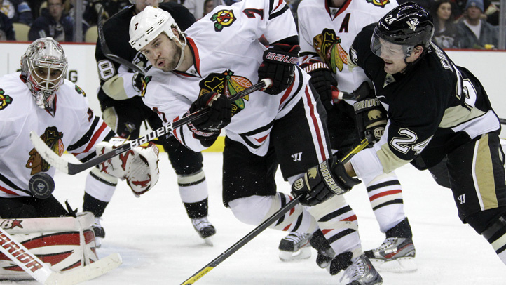 Blackhawks Penguins Hockey