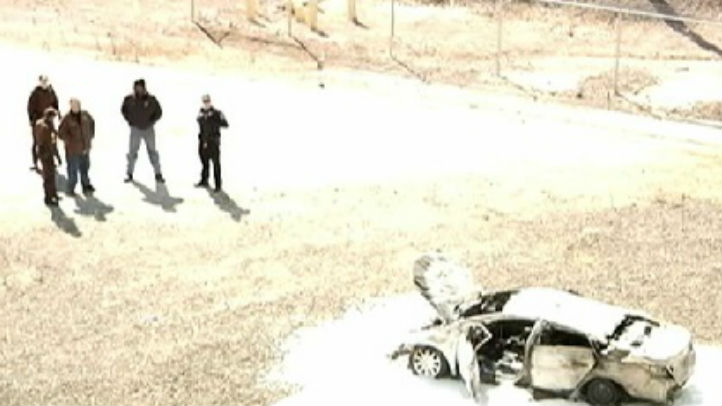 car drove off bridge