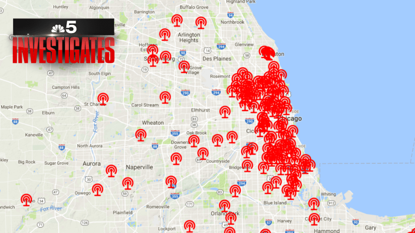 Cell Tower Locations Map