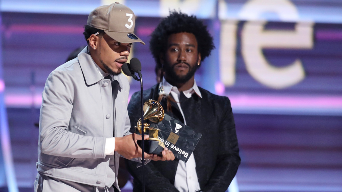 Chance the Rapper Makes History at Grammys First to Win With Stream