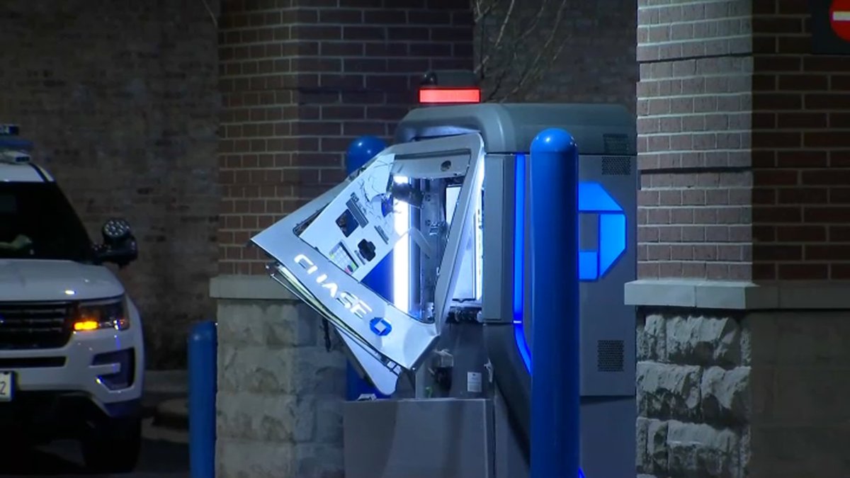 ATMs Damaged at 2 Banks on Northwest Side Police NBC Chicago