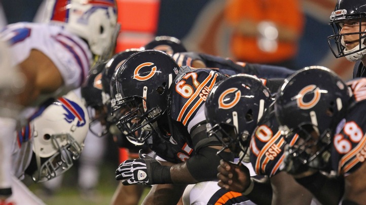 chicago bears floating helmet