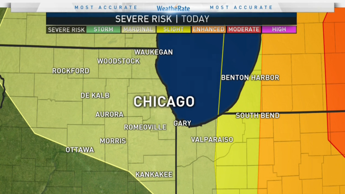 Chicago Weather Isolated Severe Storms Possible Wednesday NBC Chicago