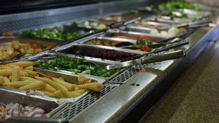 cooked food cafeteria