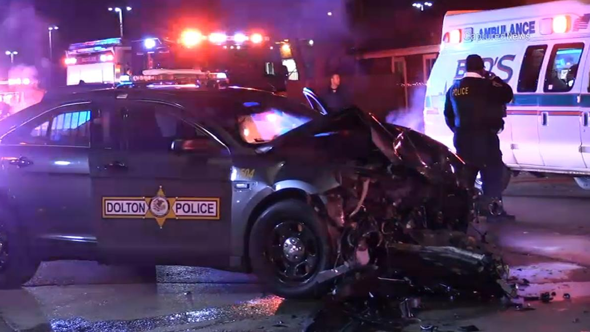 Dolton Police Officer Seriously Hurt in Crash – NBC Chicago