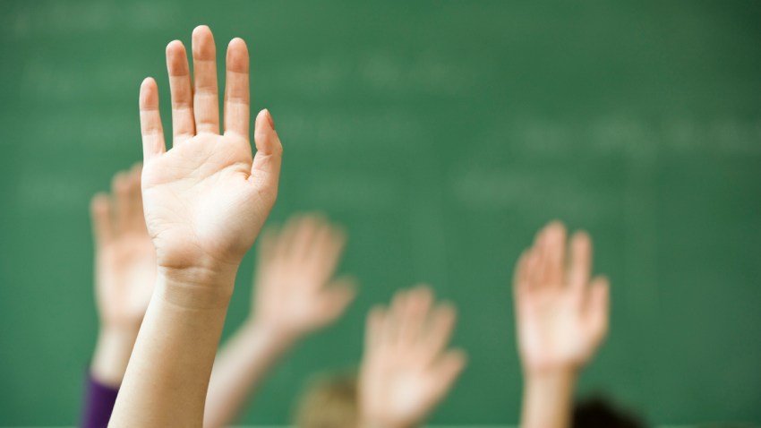 education+stock+diversity+school+students+classroom+raise+hands