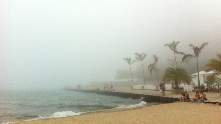 foggy beach