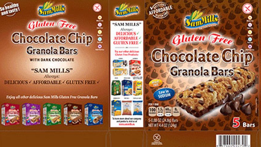 gluten free granola chip bars