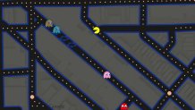 google maps pacman in wicker park