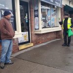 Members of the organization Wind of the Spirit help day laborers in New Jersey to protect themselves from the coronavirus.