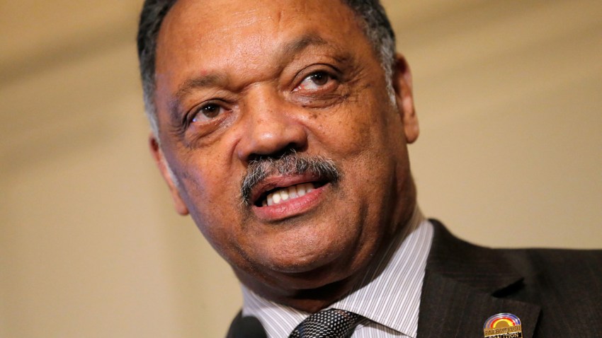 Reverend Jesse Jackson speaks at an event in New York City on January 21st.