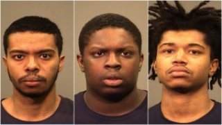 Montee Simpson Jr (L), Ed Lewis (M), Dequan Wayne-Deon Kohnke (R) | Joliet police