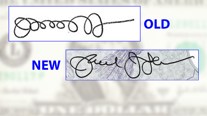 Treasury Secretary Jack Lew's New Signature