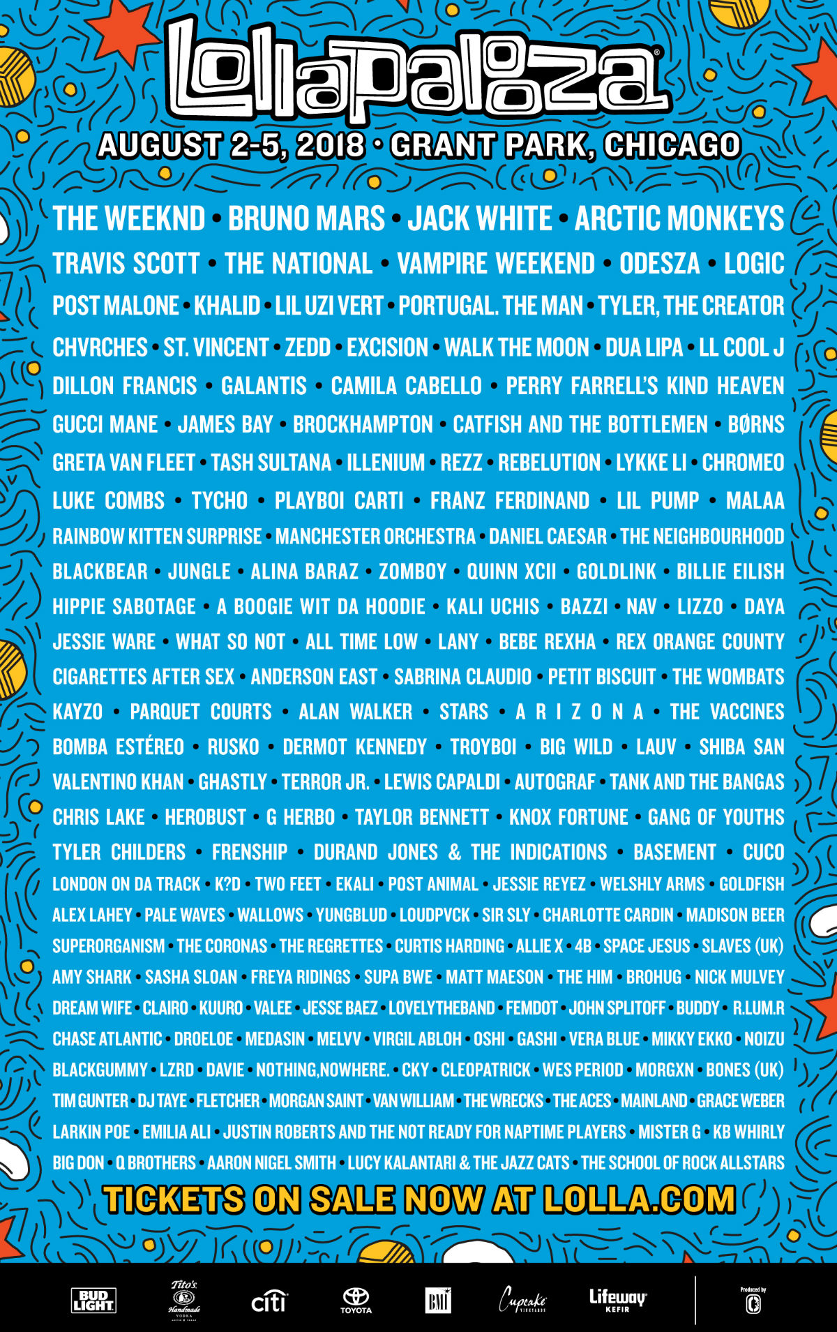 Lollapalooza deals 2018 lineup