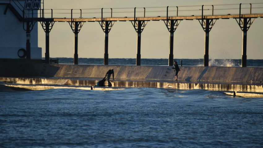 michigan city breakwall