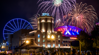 Fireworks over Chicago's Navy Pier