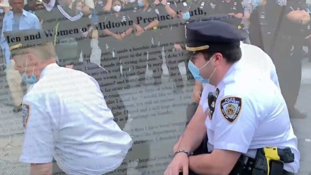 NYPD Lt. Apologizes to Colleagues for Kneeling During Floyd