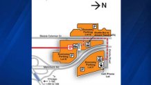 o'hare parking lot map