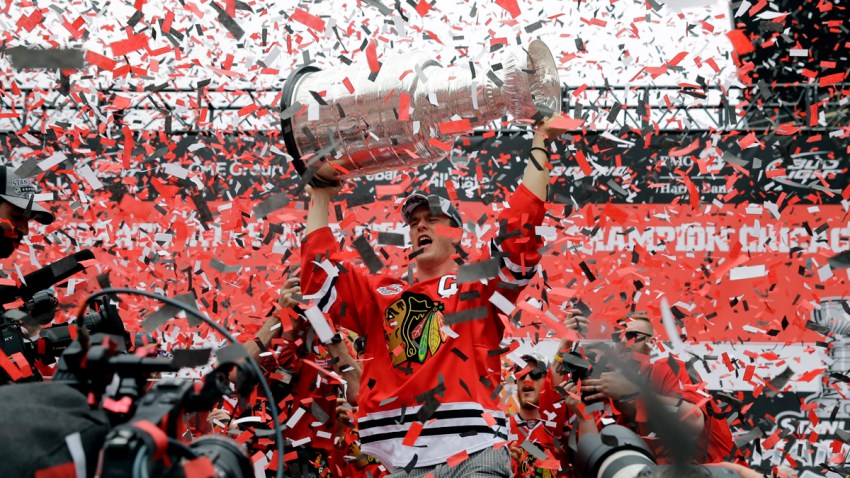 APTOPIX Blackhawks Stanley Cup Parade Hockey