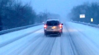 snow driving ac expressway