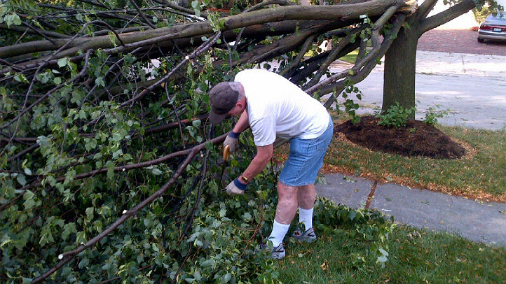 storm cleanup continus bob little