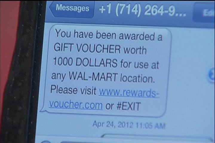 text scam