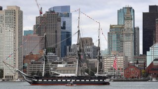 uss constitution at boston harbor 101819