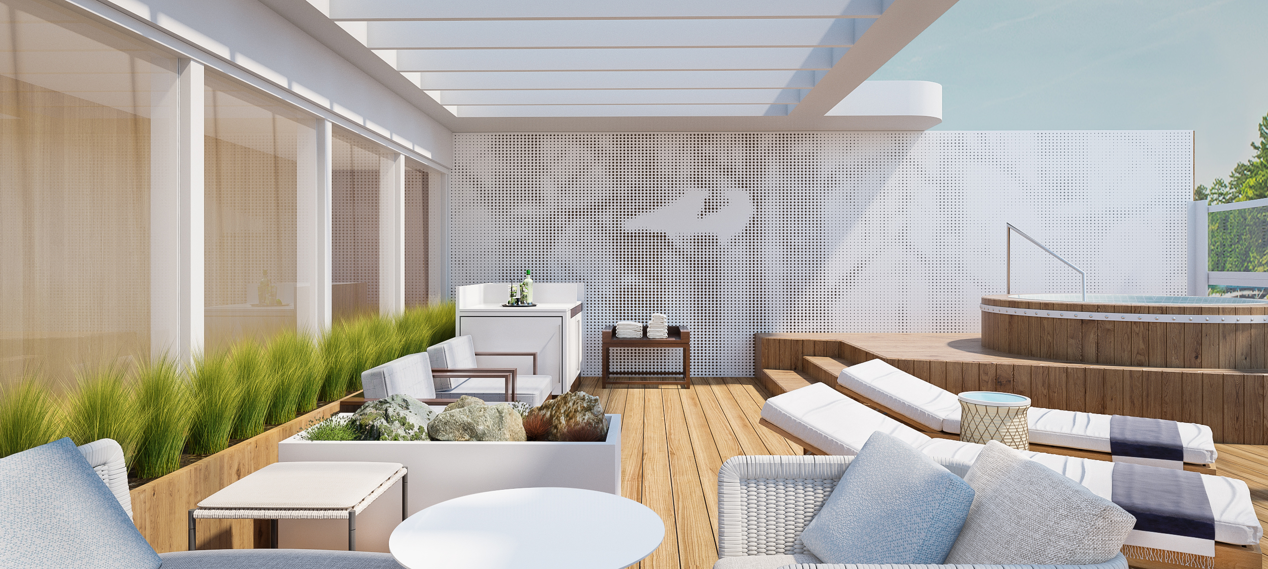 Rendering of the Owners’ Suite on-board the Viking Expedition ship.