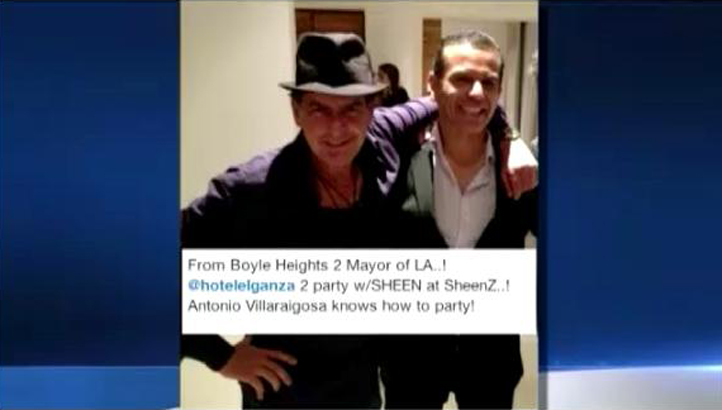villaraigosa sheen