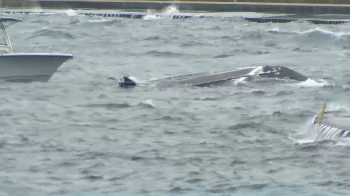 8 Rescued on Lake Michigan When Boat Overturns Near Diversey Harbor