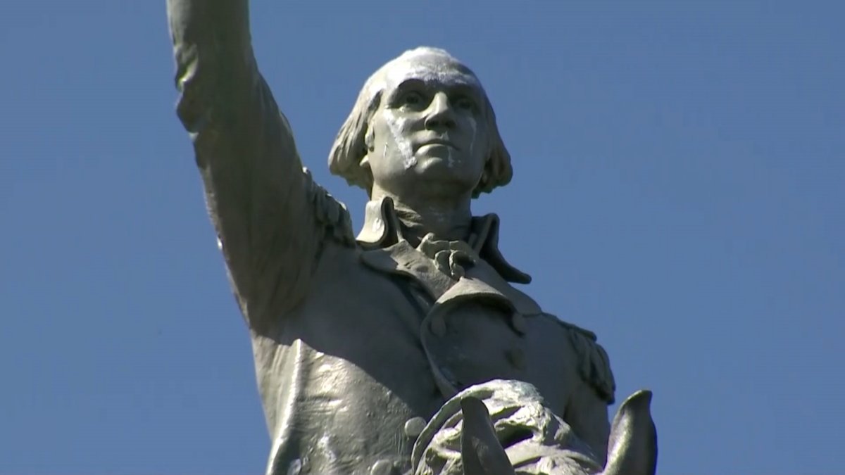 Washington Statue Vandalized in Chicago’s Washington Park NBC