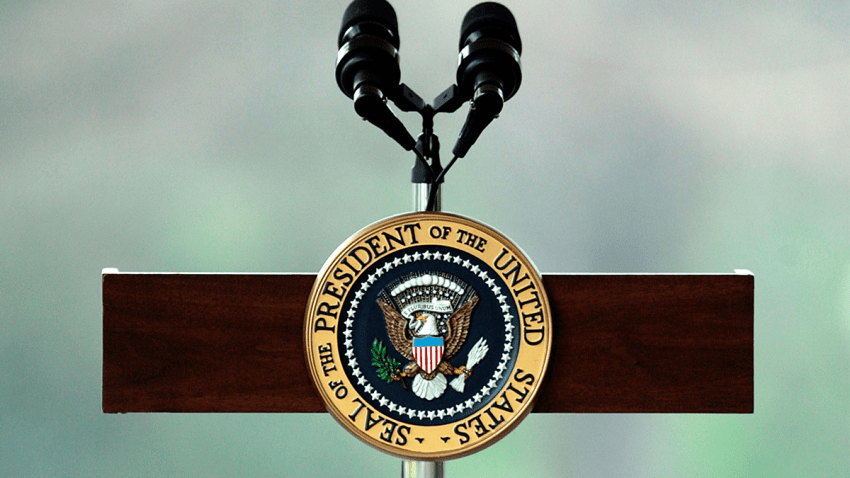 white house podium