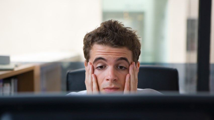 Young Professional frustrated