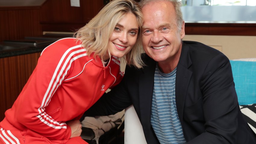 Spencer Grammer and Kelsey Grammer attend Comic Con