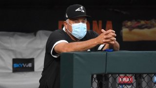 CHICAGO, ILLINOIS – JULY 16: Manager Rick Renteria of the Chicago White Sox watches during Summer Workouts at Guaranteed Rate Field on July 16, 2020 in Chicago, Illinois. (Photo by Quinn Harris/Getty Images)