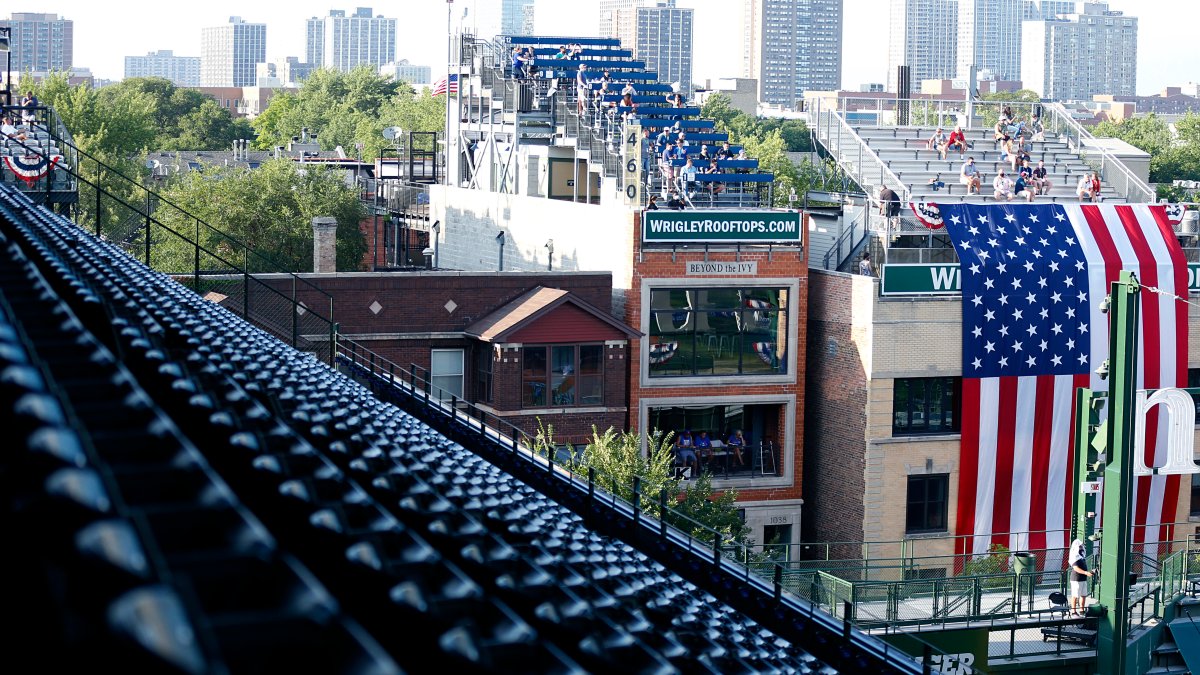 File:Wrigley Rooftops beyond left field at Wrigley Field (cropped