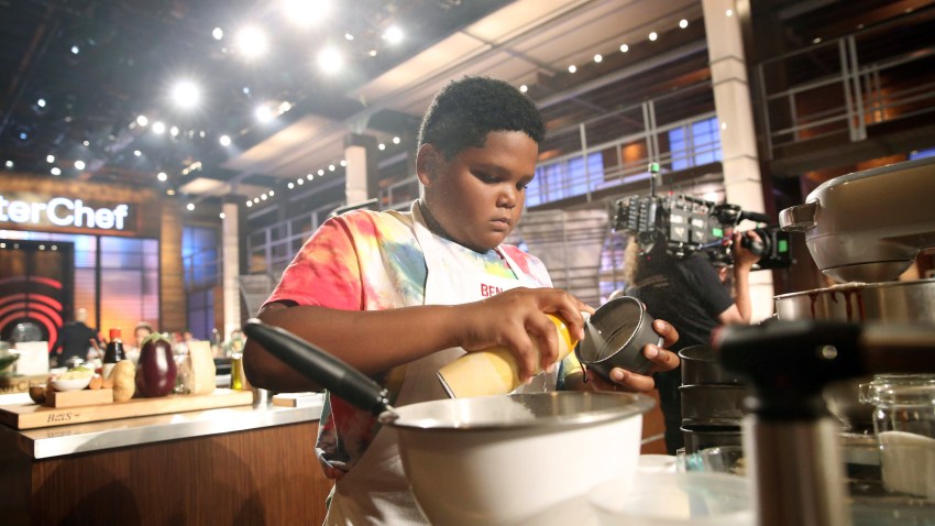 Contestant Ben Watkins in the Junior Edition of Master Chef.