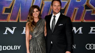 Katherine Schwarzenegger and Chris Pratt attends the World Premiere of Walt Disney Studios Motion Pictures "Avengers: Endgame" at Los Angeles Convention Center on April 22, 2019 in Los Angeles, California.