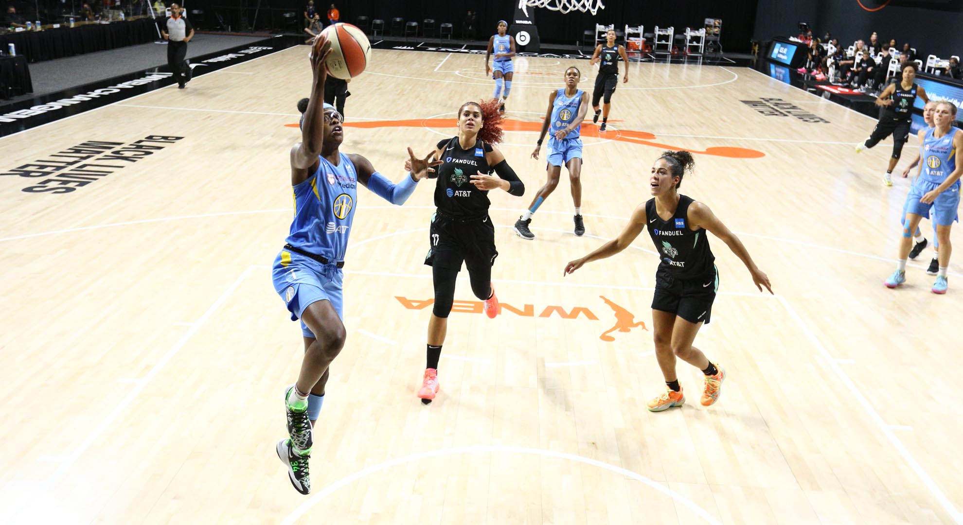 Sky: Diamond DeShields, Azurá Stevens Exit Bubble; Stephanie Mavunga