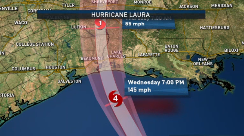 Category 4 Hurricane Laura to Bring ‘Unsurvivable’ Storm Surge, ‘Catastrophic Damage’ – NBC Chicago