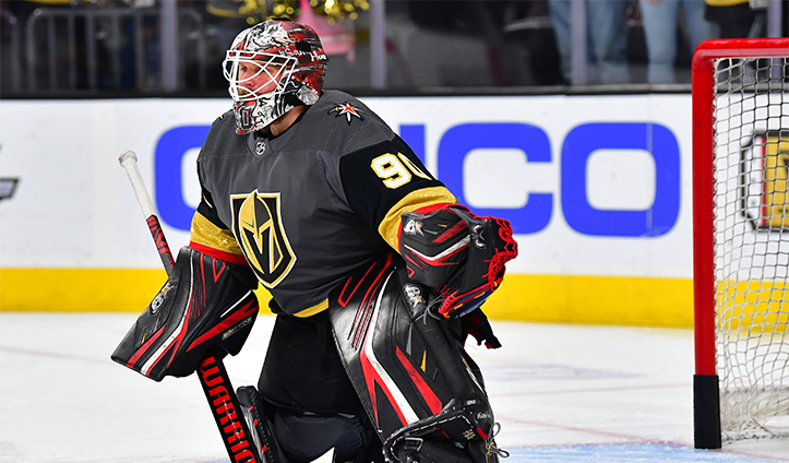 Former Blackhawks Goalie Robin Lehner Starting For Vegas Golden Knights ...