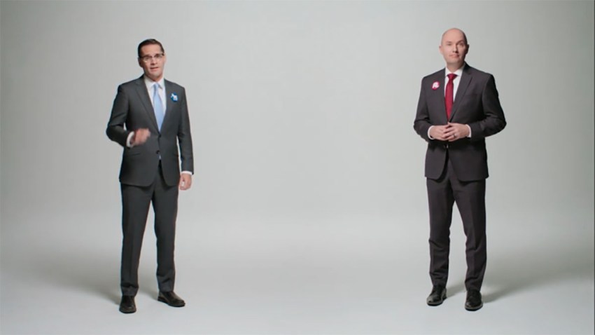 Chris Peterson and Lt. Gov. Spencer Cox