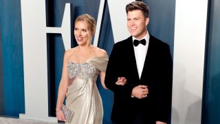 Scarlett Johansson and Colin Jost