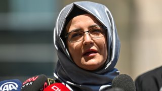 Hatice Cengiz, journalist Jamal Khashoggi's fiancee, speaks