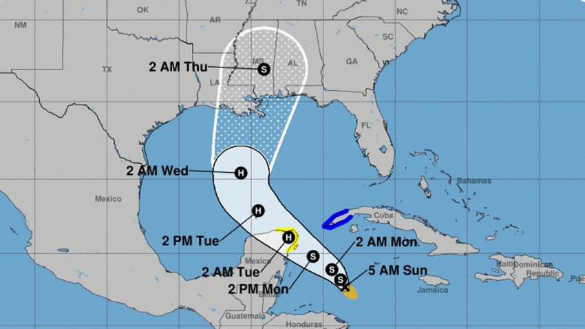 New Storm Zeta a Hurricane Threat to Mexico, US Gulf Coast NBC Chicago