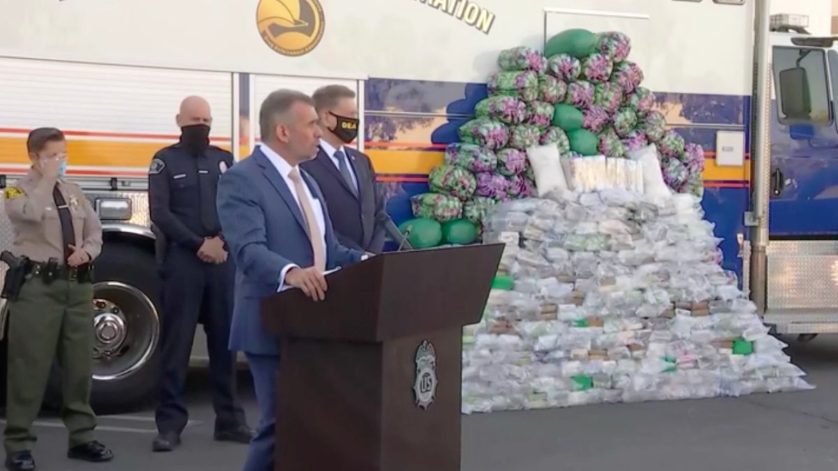 DEA Announces Biggest Meth Bust in US History With 10FootHigh Pile of