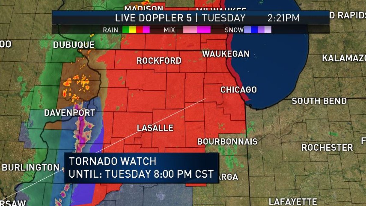 Severe Thunderstorm Warnings Issued, Tornado Watch Remains in Effect