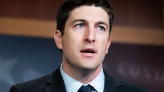 UNITED STATES – DECEMBER 4: Rep. Bryan Steil, R-Wis., conducts a news conference introducing legislation that would help offset expenses incurred by new parents in the Capitol on Wednesday, December 4, 2019. The Cassidy-Sinema Parental Leave Plan would allow new parents to receive $5000 from the Child Tax Credit to be used for child rearing expenses. (Photo By Tom Williams/CQ-Roll Call, Inc via Getty Images)