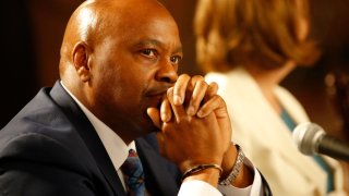 Phillip Washington in a 2017 file photo while he was serving as L.A. Metro CEO. (Photo by Al Seib/Los Angeles Times via Getty Images)